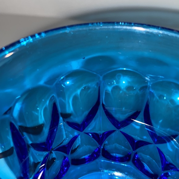 Noritake Perspective Blue Pressed Glass Goblet - Picture 6 of 7